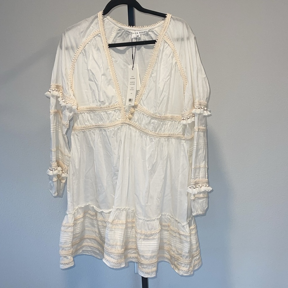 Veronica Beard Payton embroidered cotton dress - Picture 4 of 5